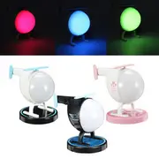 Rechargeable USB Touch Sensor Helicopter LED Night Light Colorful Timer Atmosphere Lamp 25 PINK