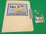 Newton Newt - Letter Nn - DIY File Folder game - Printed / Uncut