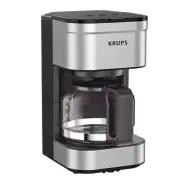 KRUPS Simply Brew Compact 5 Cup Coffee Maker: Stainless Steel Design, Pause &...