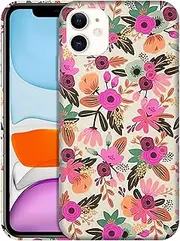 GlamCase iPhone 11 Case - Flower Pattern Design Printed Slim & Sleek Cute Plastic Hard Snap on Protective Designer Back Phone Case/Cover for iPhone 11