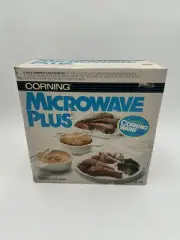 New In Box Vintage 1986 Corningware M-315 Microwave Plus 9 Pc Cookware Set