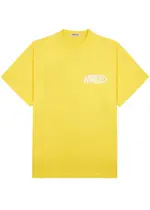 Annie Hood Jumble Logo-print Cotton T-shirt - Yellow L