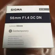 Sigma 56mm F1.4 Contemporary DC DN Lens for Fuji X Mount Japan NEW