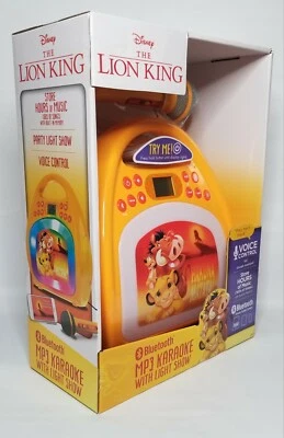 Disney Lion King Karaoke Machine Lights Bluetooth Store Music Siri Google Assist