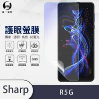 在飛比找momo購物網優惠-【o-one護眼螢膜】SHARP R5G 滿版抗藍光手機螢幕