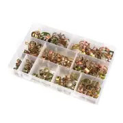 100pcs Hose Clamps Organized & Practical Fuels Line Spring Band Clamps with Case