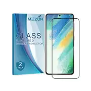 2 Pack MEZON Samsung Galaxy S21 FE 5G Full Cover Tempered Glass Screen Protectors