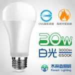 高效 30W LED燈泡 白光 WA2W 20-30 LM3000 E27燈頭  [木林森照明]