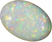 [AYUSH GEMS] 7.00 Ratti Opal Stone Certified Natural Fire AA++ Quality Oval White Astrological Australian Opal Loose Gemstone, 7.00, Loose Gemstone, Opal, 7.00, Loose Gemstone, Opal