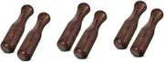 Alipis 3sets Wooden Pestle Kitchen Food Masher Manual Pill Grinder Natural Crushing Tool 2pcs*3