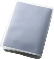 [MAHAVIMOKSA] Frosted Plastic Passport Holder Protector Translucent with Card Covers, Translucent, 5 Packs, Classic