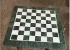 21" Chess Board Green Marble chess Table Top inlay Home room decor k30