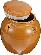 NAMOARLY Ceramic Honey Container Mason Jars Canning Lid Kitchen Storage Jar Vintage Style
