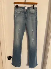 Women NWT "Hudson" light blue mid rise, boot cut . Size 26