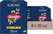 Barilla Elbows Pasta, 32 oz. Box (Pack of 8) - Non-GMO Pasta Made with Durum Wheat Semolina - Kosher Certified Pasta