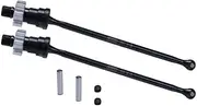 4140 Medium Carbon Steel Front Or Rear Driveshaft with 7075 Aluminium Alloy Hex for Traxxas 1:5 X Maxx 8S Monster Truck 77086-4 / X Maxx Ultimate 8S Monster Truck 77097-4 Upgrades - Silver