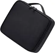 Kisangel Portable Audio Effector Storage Box and Shockproof Organizer Pouch with Comfortable Handle for Microphone and Accessories Durable Wear Resistant Design for Performers