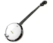 Karrera 5 String Bluegrass Resonator Banjo Natural Brown Finish Rosewood New