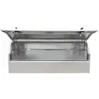 210 x 60 x 82cm Raw Flat Aluminium Half Lid Ute Tool Box Truck Trailer Toolbox