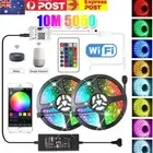 10M RGB LED Strip Light Flexible12V WiFi Control APP For Alexa Google Smart Home