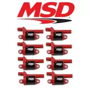 MSD Red Blaster Ignition Coil Set For 2014+ Cadillac/Chevrolet/GMC 5.3L/6.2L LT (for: Chevrolet)