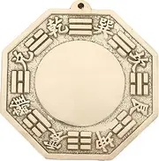 Veemoon Chinese Bagua Mirror Feng Shui Protection Against Negative Positive Harmful Energy 8. 3cm One Convex Mirror Ornament for Home Office Yard