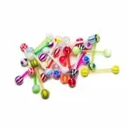 Tongue/Nipple Piercing Jewelry 20 Pcs. Value Pack - No Duplicates