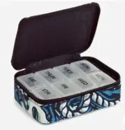 NWT Vera Bradley Travel Pill Case in Shore Enough