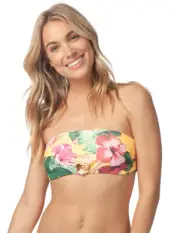 Rip Curl Hanalei Bay Bandeau Womens Floral Bikini Top Medium M - GSIVV3