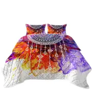 Water Colored and Mandala Coverlet