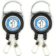 Kingfisher Fly Fishing Double Zinger Retractor, 2 Pack
