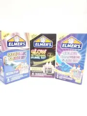 Elmer's Slime Kit, Your Choice Metallic, Glow In The Dark, Or Color Changing....