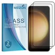 [2 Pack] Full Coverage Samsung Galaxy S23 (6.1") Tempered Glass Crystal Clear Premium 9H HD Screen Protector by MEZON (Galaxy S23, 9H Full) – FREE EXPRESS