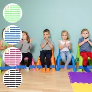24Pcs Chair Bands for Kids Flexible Classroom Chair Bands Bounce Chair·~