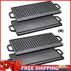 Griddle Plate with Double Handles Grill Pan Griddle Pan for Steaks Broil Bread