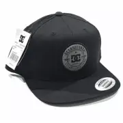 DC Shoes Snappy Guilder SB Skate OSFA Hat Cap Flat Brim Black New Fast Shipping