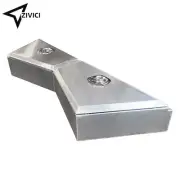 750x200x440mm Flat Sheet Tapered Under Tray Tool Box 2mm Aluminium Checker Plate