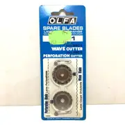 OLFA spare rotary blades Wave Cutter WCA-1 & Perforation PRC-1 fabric crafts NOS