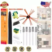 Effortless Chimney Cleaning Kit: 16ft Extending Rods and Durable Brush Included