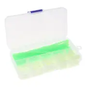 170pcs Luminous Plastic Fishing Floating Glow Beads & Soft Silicone Tubes Set