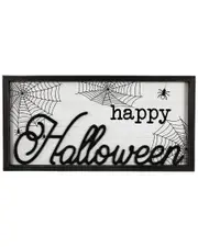 Northlight 23.5in Happy Halloween Spider Web Wall Sign