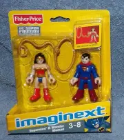 IMAGINEXT 2012/2013 DC SUPER FRIENDS SUPERMAN & WONDER WOMAN SET