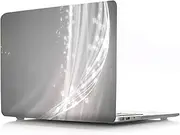 IVY Colorful Flowing Light Crystal Hard Shell Cover for MacBook Air 15 inch Case (M4 M3 M2, A3241 A3114 A2941),Anti-Slip Pads,Ultra Thin & Lightweight Protective Case - Gray