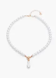 [Taking Shape] Taking Shape Pearl & Diamante Necklace in Gold - Women's Accessories Gold