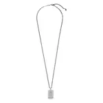[Alexander Mcqueen] Alexander Mcqueen Engraved-logo Necklace ONE SIZE SILVER
