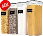 Airtight Food Storage Containers, 4PCS 2.8L, BPA-Free, for Pasta, Flour, Sugar