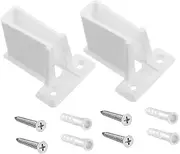 PRETYZOOM 2pcs No Drill Rv Window Plastic Mount Bracket for Curtain Fixing Wall Cabinet Support Frame Easy Installation Improved Stability for Rv Accessories