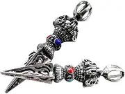 [AUTSUPPL] Retro Metal Pendant Pendant for Men Buddhist Decor Charms for Handbags Travel Accessories