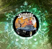 Retro Smokey and the Bandit Snowflake Lit Holiday Christmas Tree Ornament
