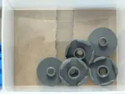 LEGO Parts - Dark Bluish Gray Tile Round 2 x 2 with Open Stud - No 18674 - QTY 5